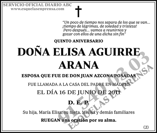 Elisa Aguirre Arana